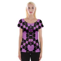 Flower Of Life Women s Cap Sleeve Top