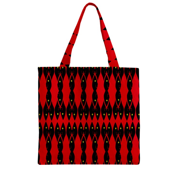 ANCIENT DIVIDE Zipper Grocery Tote Bag