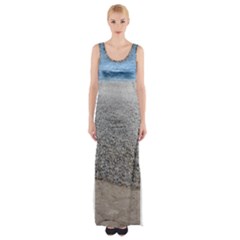 Pebble Beach Photography Ocean Nature Maxi Thigh Split Dress