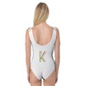 Monogrammed Monogram Initial Letter K Gold Chic Stylish Elegant Typography Princess Tank Leotard  View2