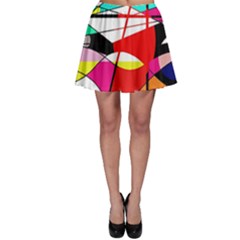 Abstract Waves Skater Skirt by Valentinaart