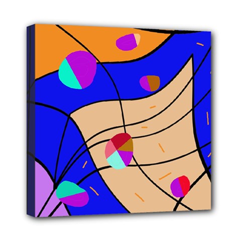 Decorative Abstract Art Mini Canvas 8  X 8 