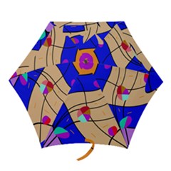 Decorative Abstract Art Mini Folding Umbrellas