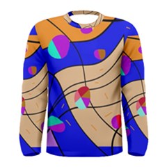 Decorative Abstract Art Men s Long Sleeve Tee