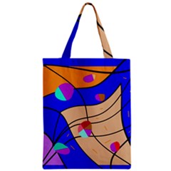 Decorative Abstract Art Zipper Classic Tote Bag