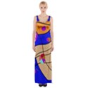 Decorative abstract art Maxi Thigh Split Dress View1