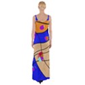 Decorative abstract art Maxi Thigh Split Dress View2