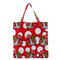 Mushrooms Pattern Grocery Tote Bag