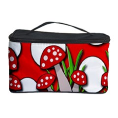 Mushrooms Pattern Cosmetic Storage Case by Valentinaart