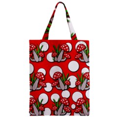 Mushrooms Pattern Zipper Classic Tote Bag