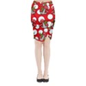 Mushrooms pattern Midi Wrap Pencil Skirt View1