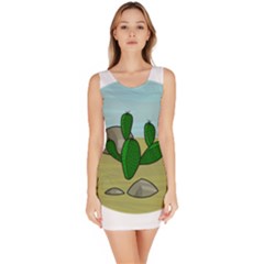 Desert Sleeveless Bodycon Dress by Valentinaart