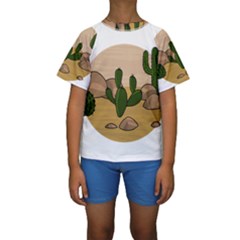 Desert 2 Kids  Short Sleeve Swimwear