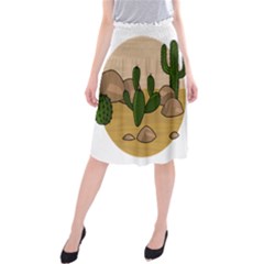 Desert 2 Midi Beach Skirt by Valentinaart