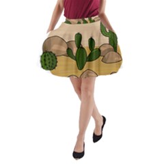 Desert 2 A-line Pocket Skirt by Valentinaart