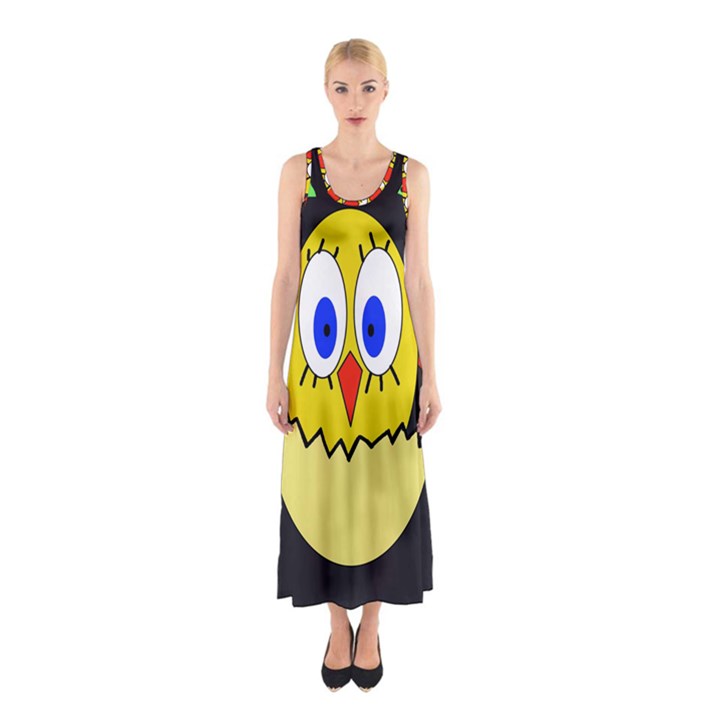 Chicken Sleeveless Maxi Dress