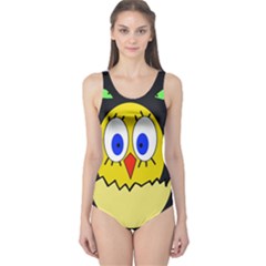 Chicken One Piece Swimsuit by Valentinaart