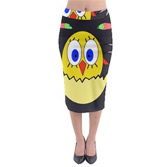 Chicken Midi Pencil Skirt by Valentinaart