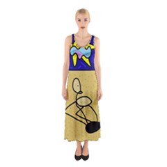 Sunbathing Sleeveless Maxi Dress