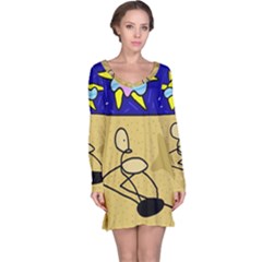 Sunbathing Long Sleeve Nightdress