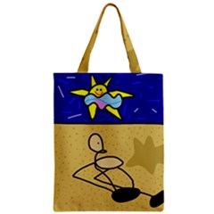 Sunbathing Zipper Classic Tote Bag