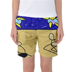 Sunbathing Women s Basketball Shorts by Valentinaart