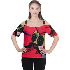 Mr Fly Women s Cutout Shoulder Tee