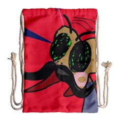 Mr Fly Drawstring Bag (large) by Valentinaart