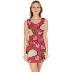 Taco Tuesday Lover Tacos Sleeveless Bodycon Dress by BubbSnugg