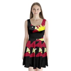 Eagle Split Back Mini Dress 