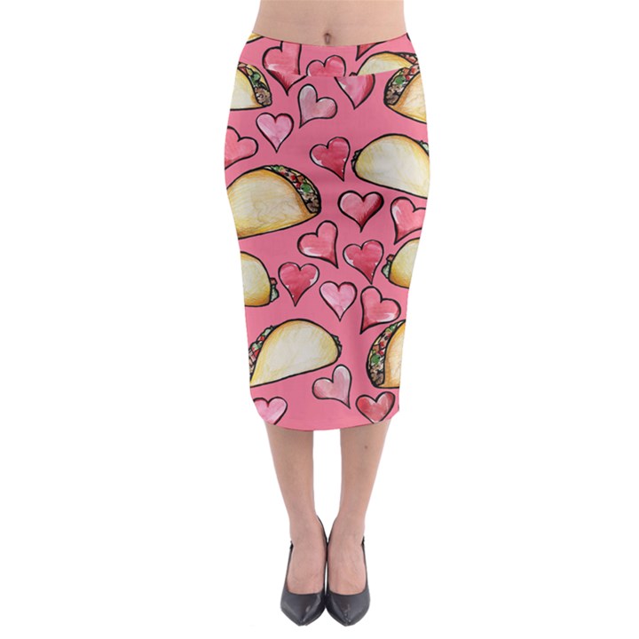 Taco Tuesday Lover Tacos Midi Pencil Skirt