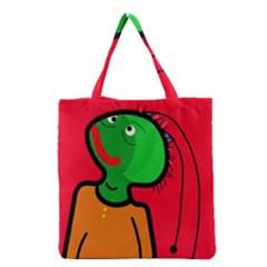 Looking Up Grocery Tote Bag by Valentinaart