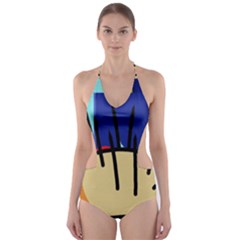 Hedgehog Cut-out One Piece Swimsuit