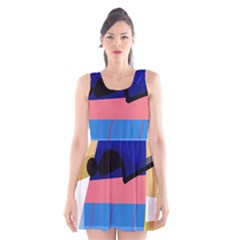 Jumping Scoop Neck Skater Dress