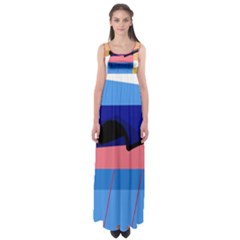 Jumping Empire Waist Maxi Dress