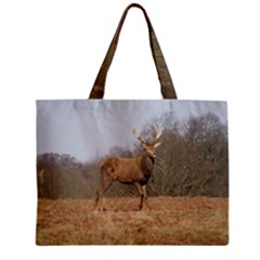 Red Deer Stag On A Hill Zipper Mini Tote Bag by GiftsbyNature