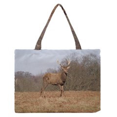 Red Deer Stag On A Hill Medium Zipper Tote Bag by GiftsbyNature