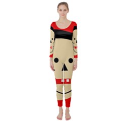 Face Long Sleeve Catsuit