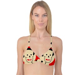 Face Reversible Tri Bikini Top