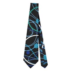 Blue Abstract Decor Neckties (two Side) 