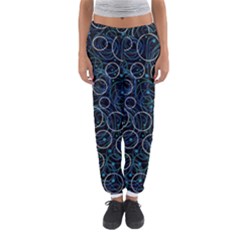 Blue Abstract Decor Women s Jogger Sweatpants