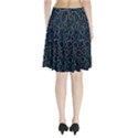 Blue abstract decor Pleated Skirt View2