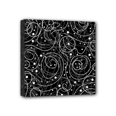 Black And White Magic Mini Canvas 4  X 4 