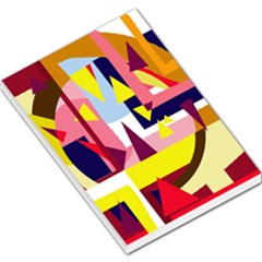 Colorful Abstraction Large Memo Pads by Valentinaart