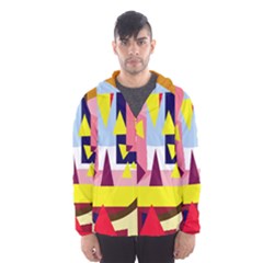 Colorful Abstraction Hooded Wind Breaker (men)