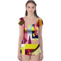 Colorful abstraction Boyleg Leotard  View1