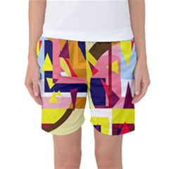 Colorful Abstraction Women s Basketball Shorts