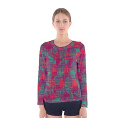 Decorative Abstract Art Women s Long Sleeve Tee