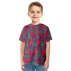 Decorative Abstract Art Kids  Sport Mesh Tee