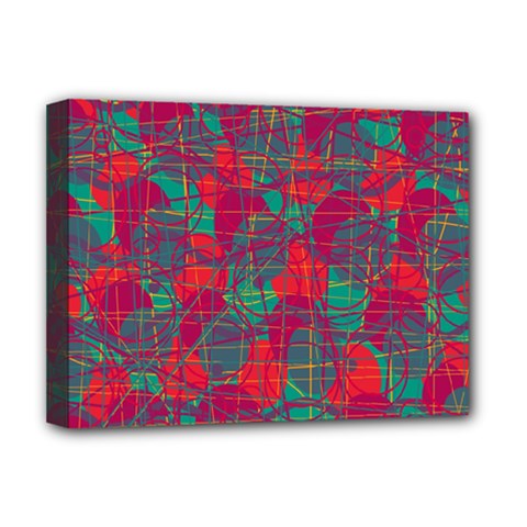 Decorative Abstract Art Deluxe Canvas 16  X 12  